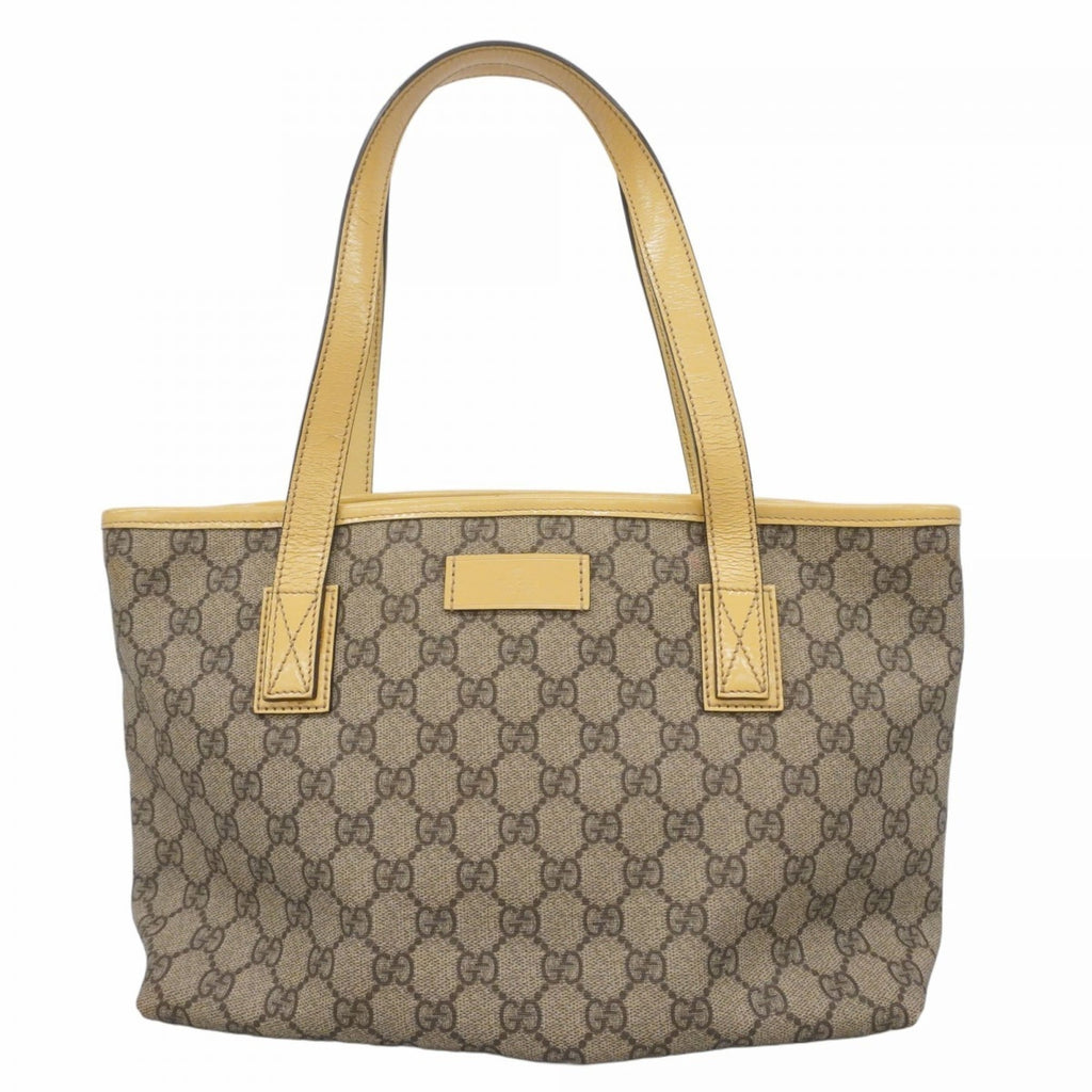 Gucci Beige Brown Pvc Handbag (Pre-Owned)