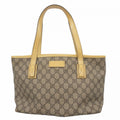 Gucci Beige Brown Pvc Handbag (Pre-Owned)