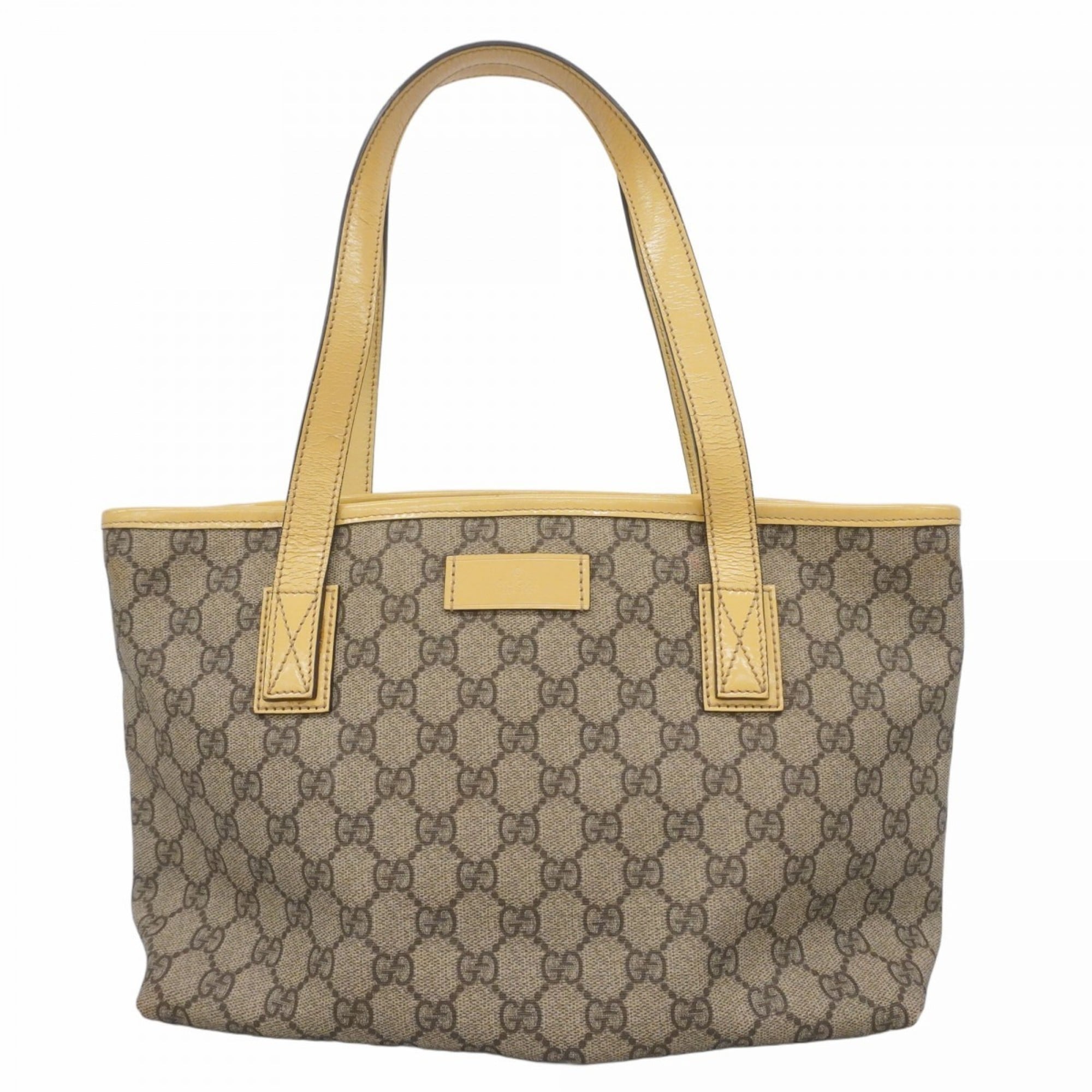 Gucci Beige Brown Pvc Handbag (Pre-Owned)