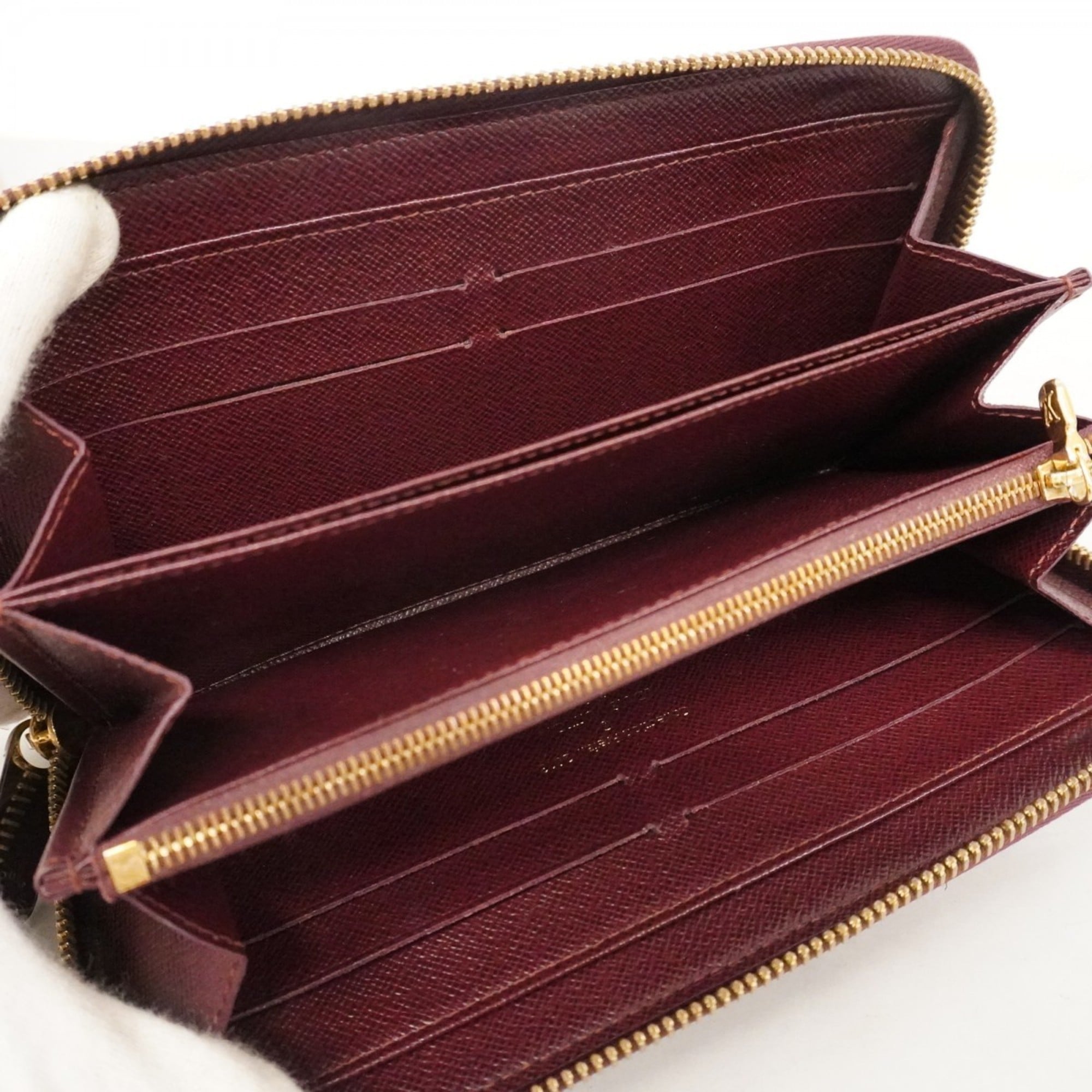 Louis Vuitton Ebene Rouge Long Wallet (Bi-Fold) (Pre-Owned)