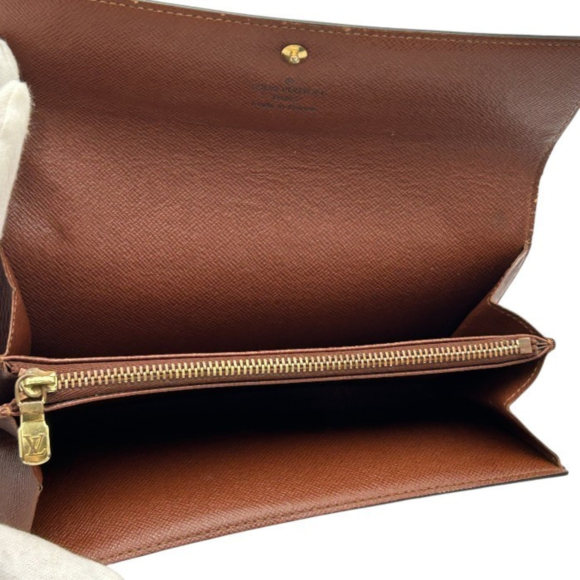 Louis Vuitton Brown Long Wallet (Bi-Fold) (Pre-Owned)