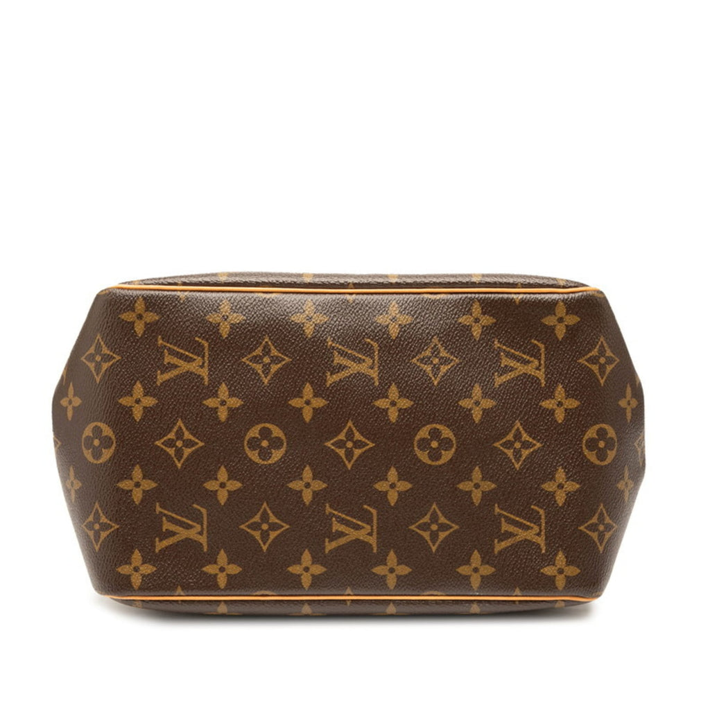 Louis Vuitton Brown Pvc Leather Handbag Tote Bag (Pre-Owned)