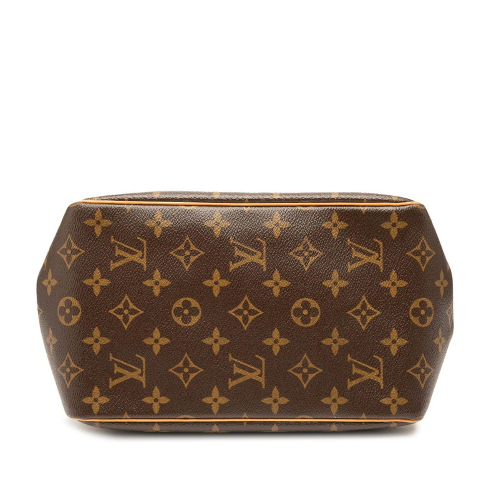 Louis Vuitton Brown Pvc Leather Handbag Tote Bag (Pre-Owned)