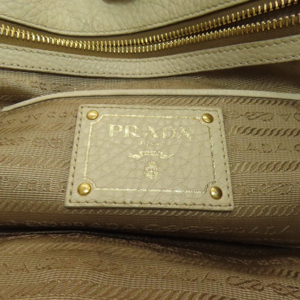 Prada Brown Canvas Tote Bag (Pre-Owned)