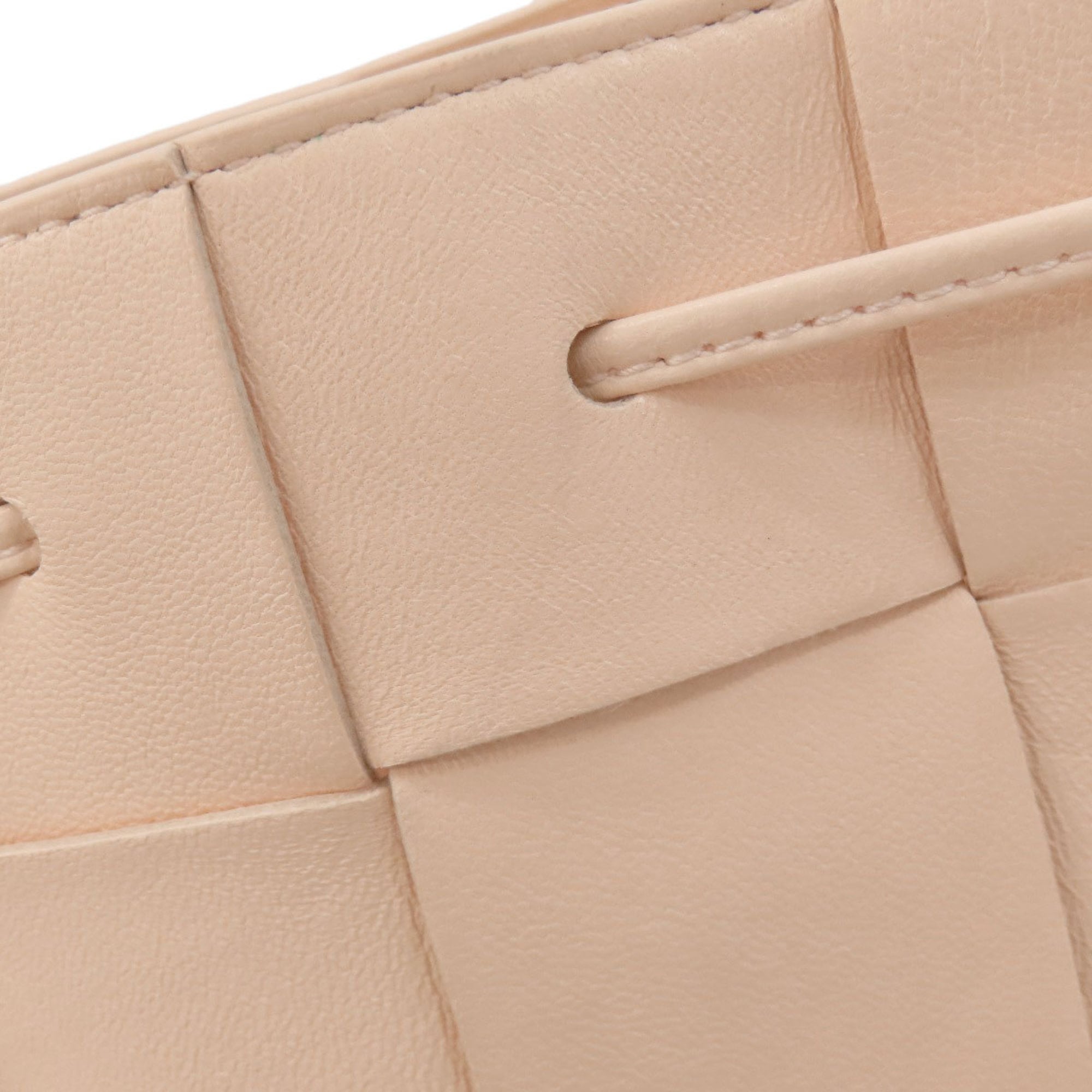 Bottega Veneta Pink Beige Leather Shoulder Bag (Pre-Owned)