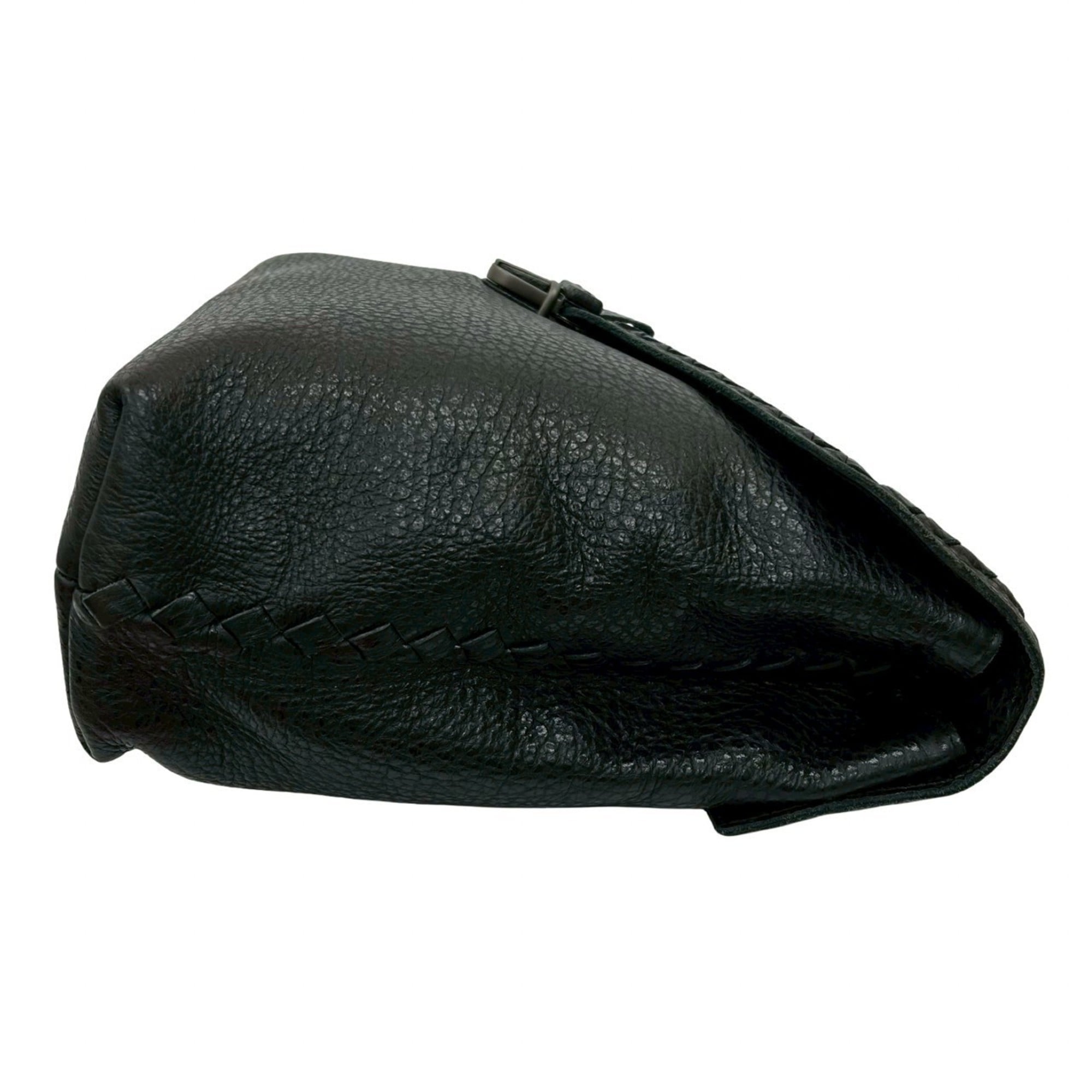 Bottega Veneta Black Leather Briefcase (Pre-Owned)