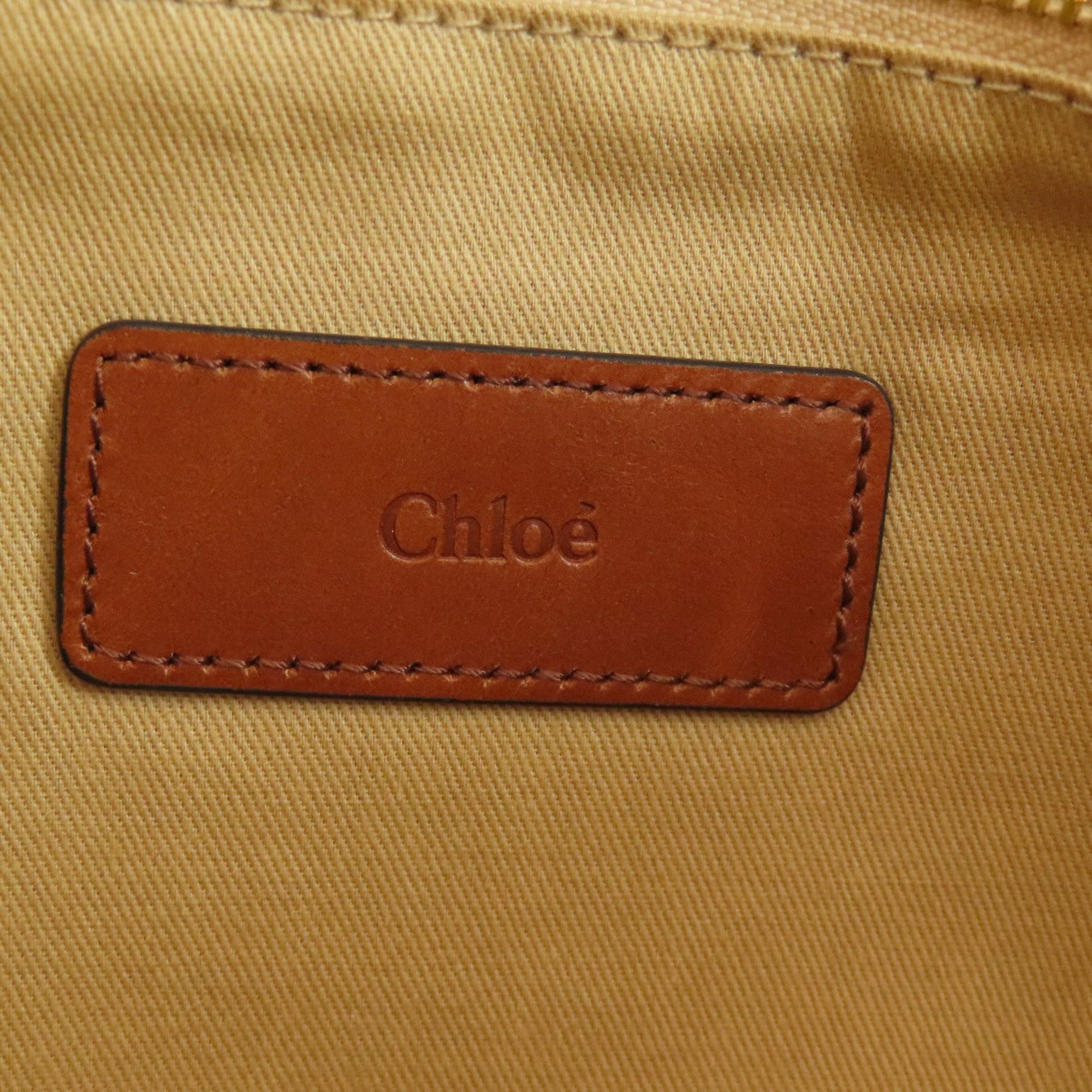 Chloé Brown Canvas Tote Bag (Pre-Owned)