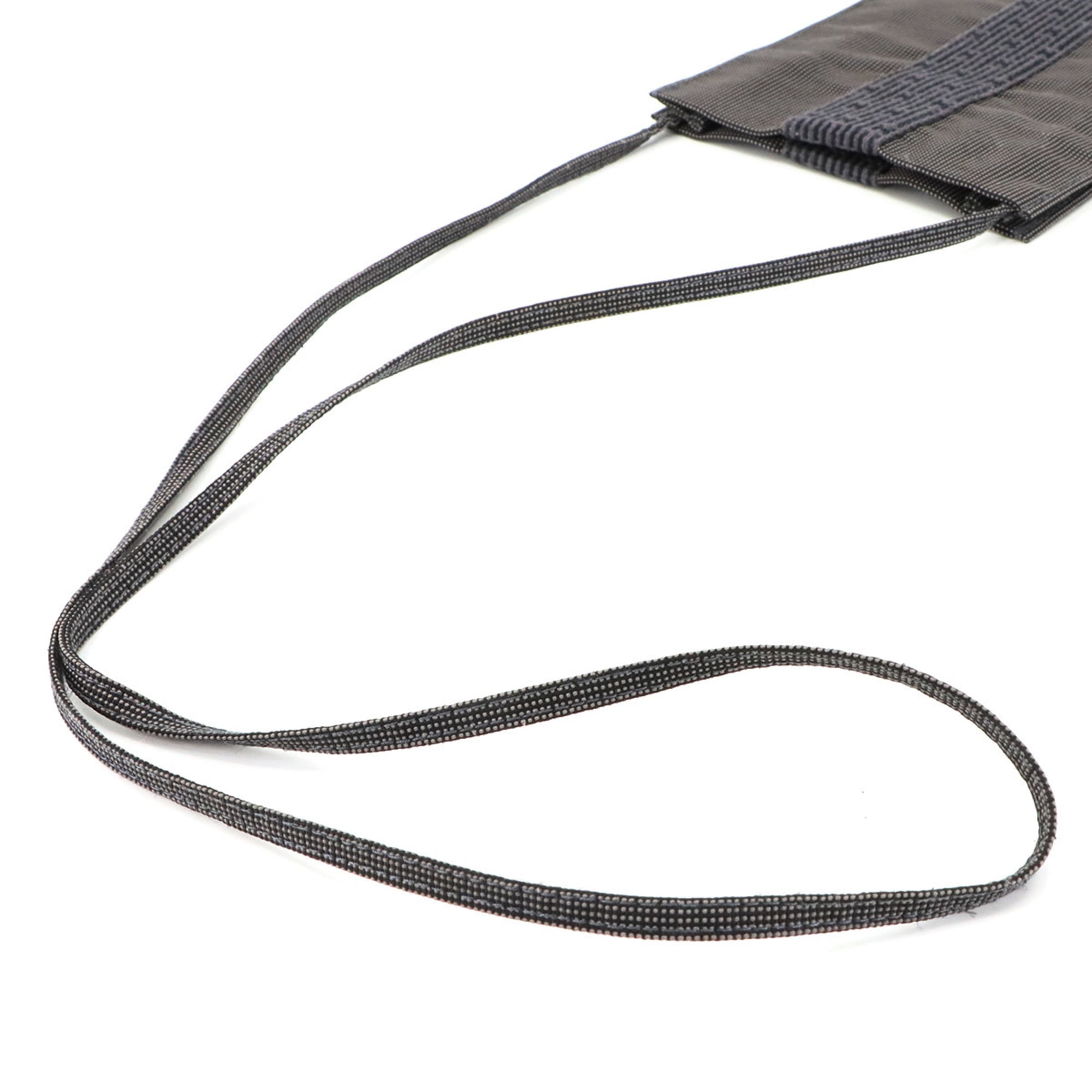 Hermes Gray Canvas Pochette Shoulder Bag (Pre-Owned)