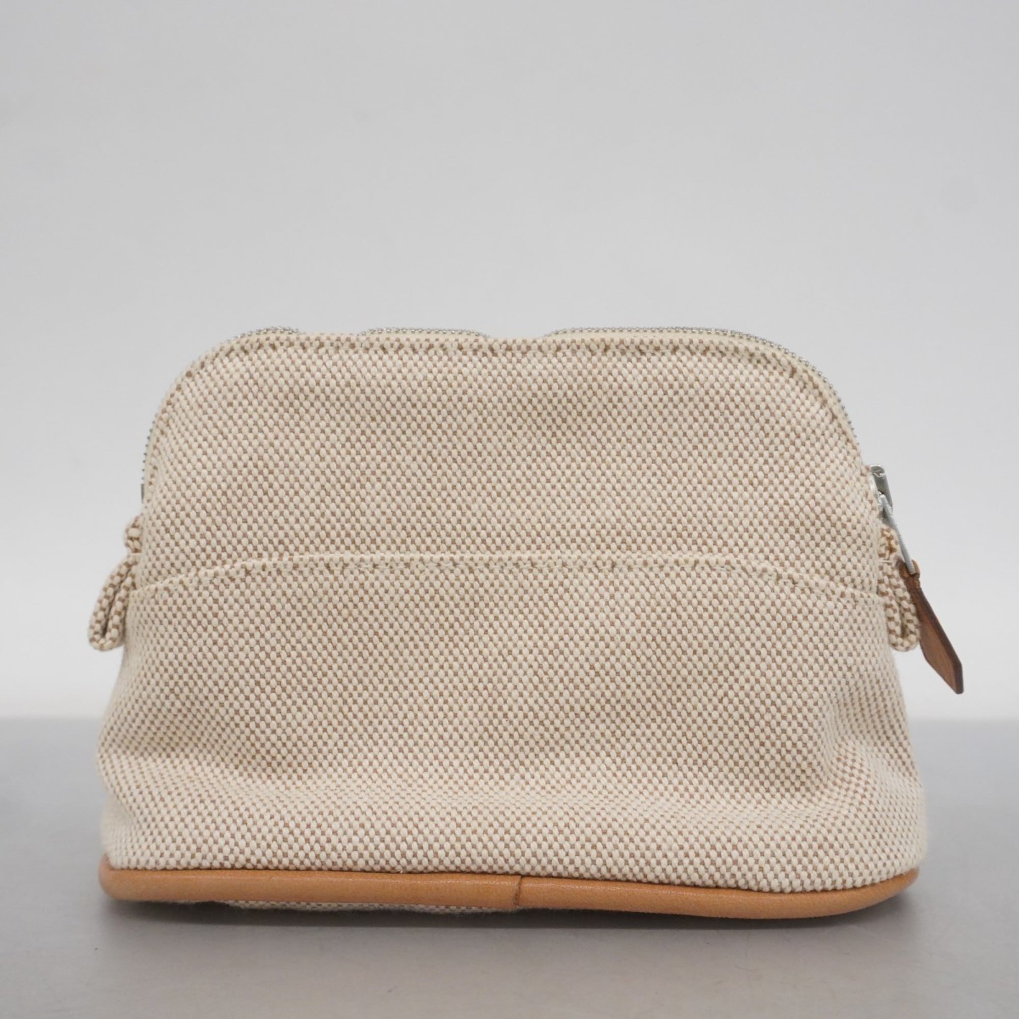 Hermes Ivory Toile H Pouch (Pre-Owned)