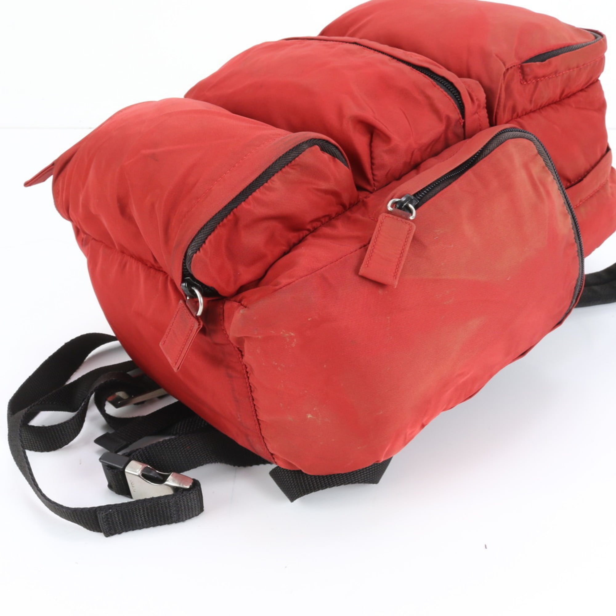 Prada Red Color Backpack (Pre-Owned)