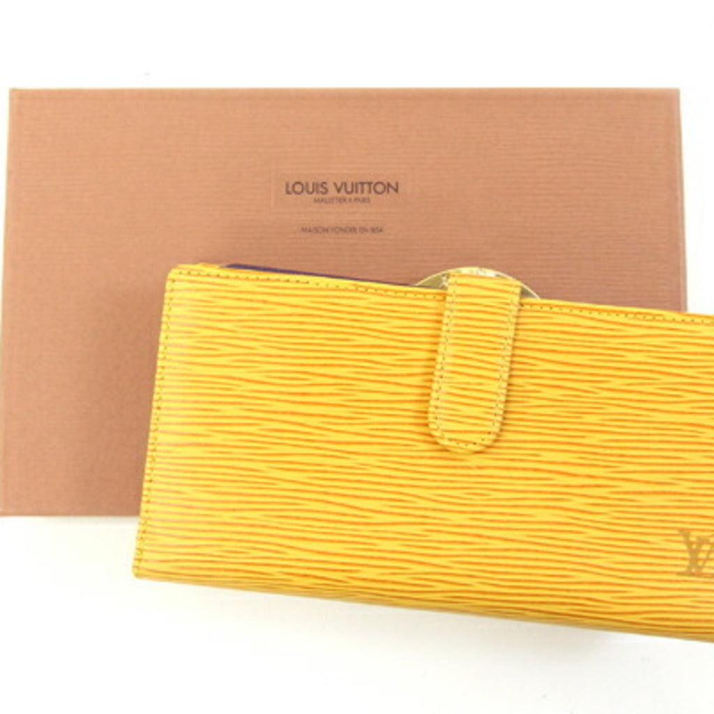 Louis Vuitton Yellow Epi Leather Long Wallet (Bi-Fold) (Pre-Owned)