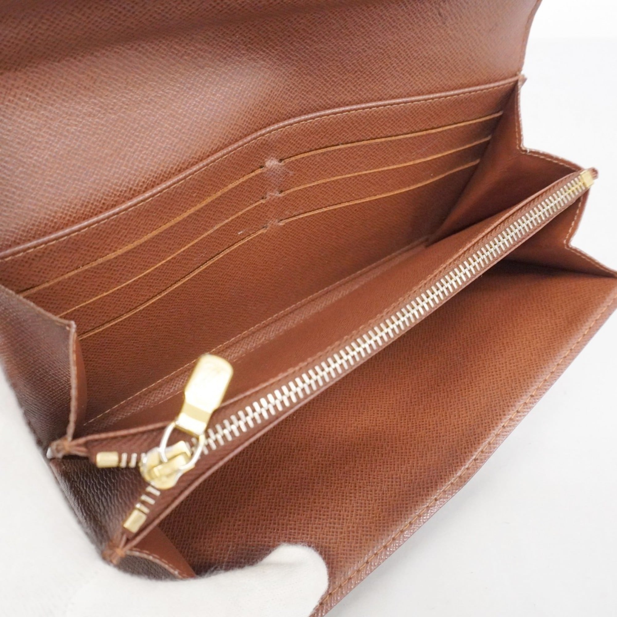 Louis Vuitton Brown Long Wallet (Bi-Fold) (Pre-Owned)