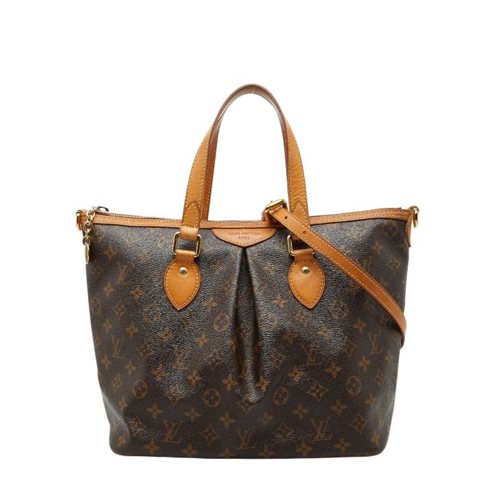 Louis Vuitton Brown Pvc Leather Handbag Shoulder Bag (Pre-Owned)