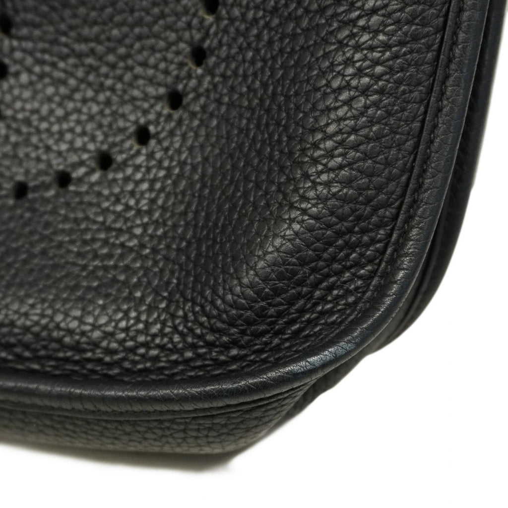 Hermes Black Taurillon Clemence Leather Shoulder Bag (Pre-Owned)