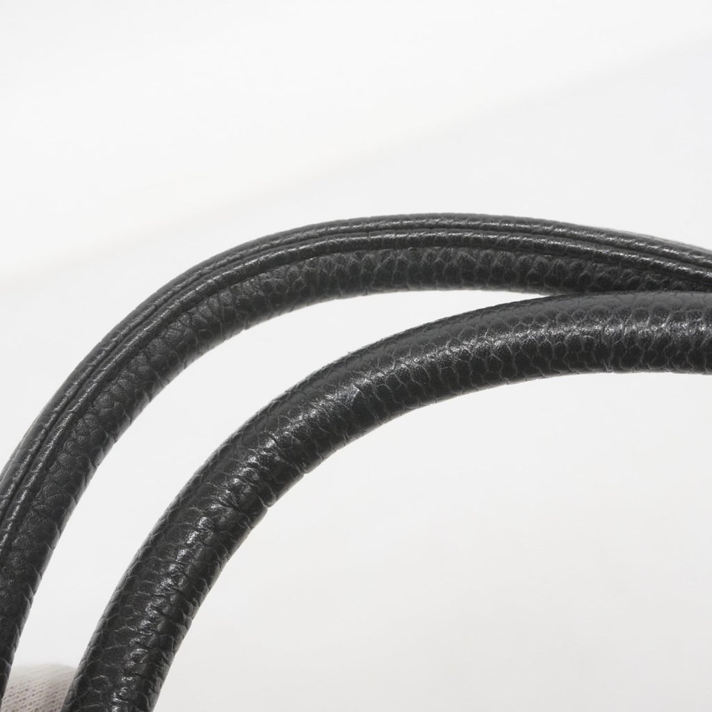 Chanel Black Grained Calfskin Shoulder Bag (Pre-Owned)