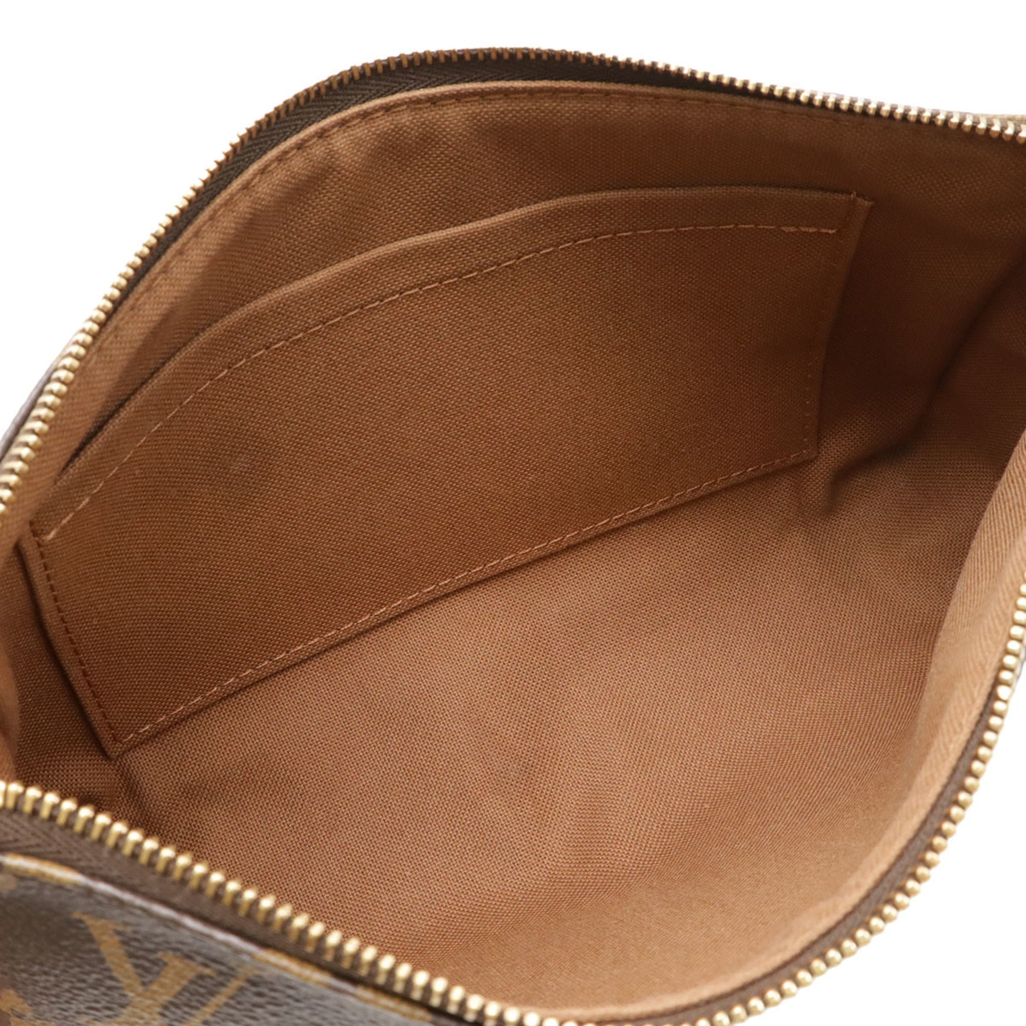 Louis Vuitton Brown Monogram Handbag Pochette Pouch (Pre-Owned)