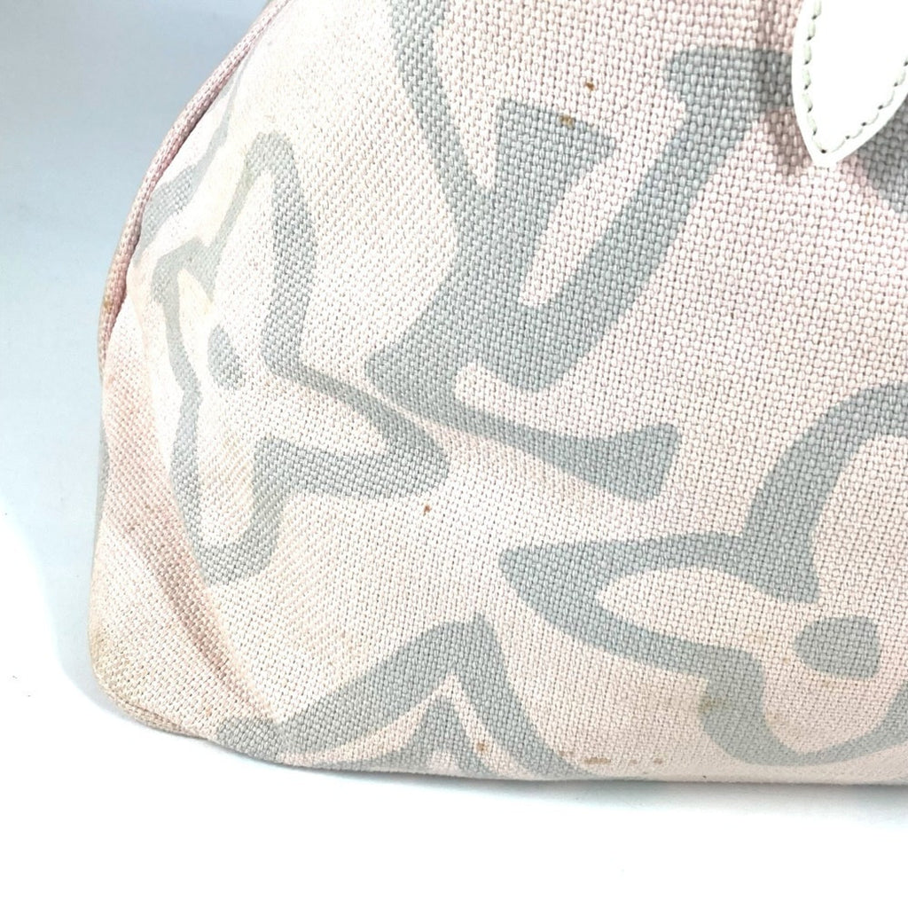 Louis Vuitton Pink Canvas Leather Boston Bag Shoulder Bag Tote Bag (Pre-Owned)