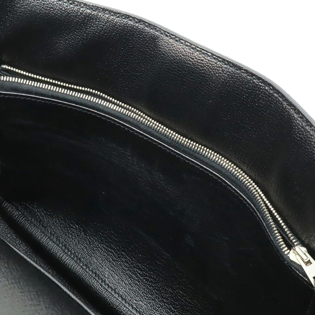 Hermes Jypsiere Black Taurillon Clemence Leather Shoulder Bag (Pre-Owned)