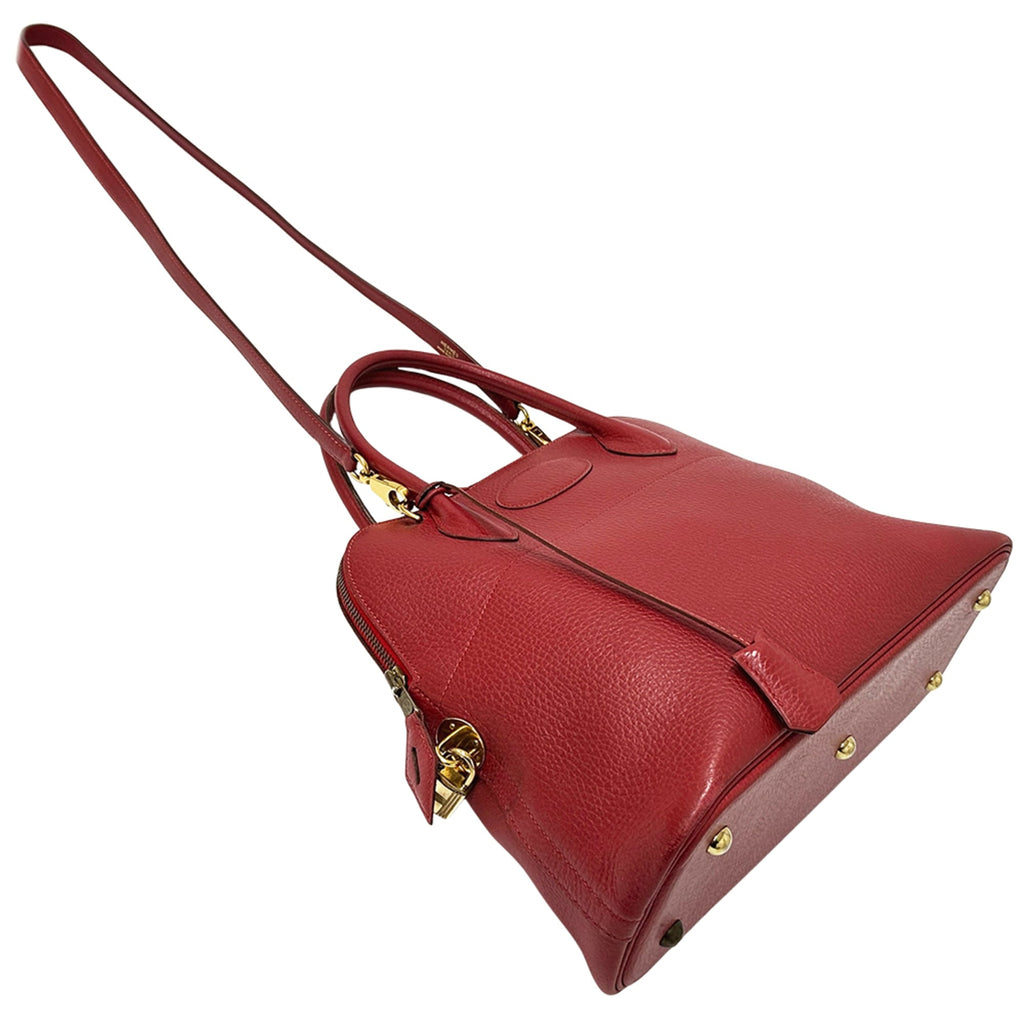 Hermes Red Color Ardennes Leather Handbag Shoulder Bag (Pre-Owned)