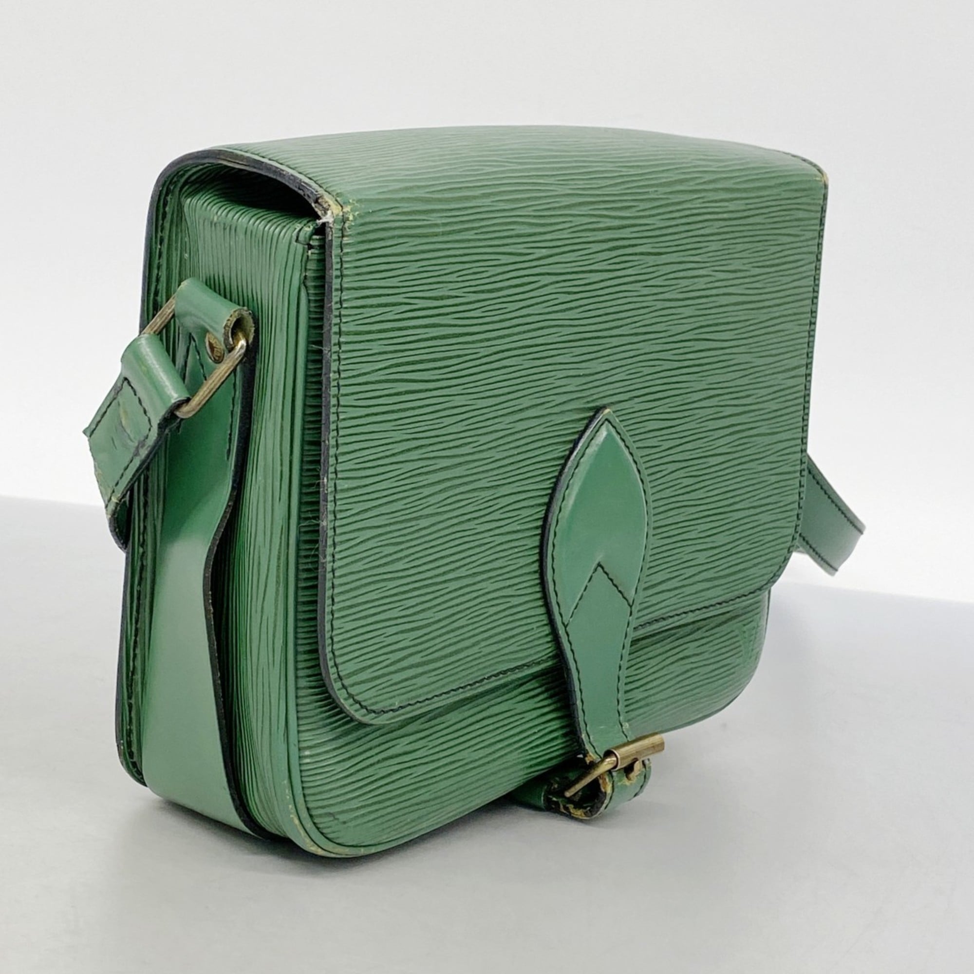 Louis Vuitton Borneo Green Shoulder Bag (Pre-Owned)