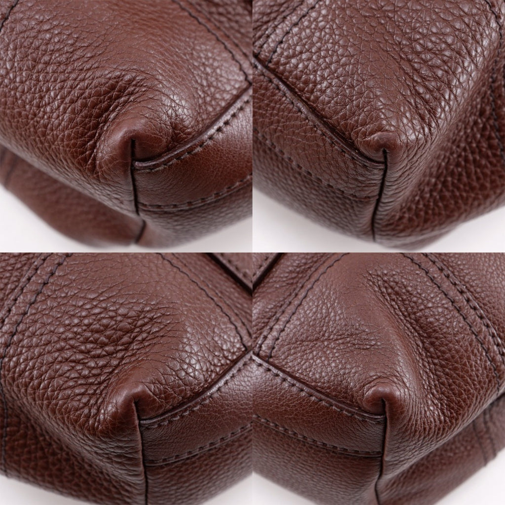 Prada Brown Leather Tote Bag (Pre-Owned)