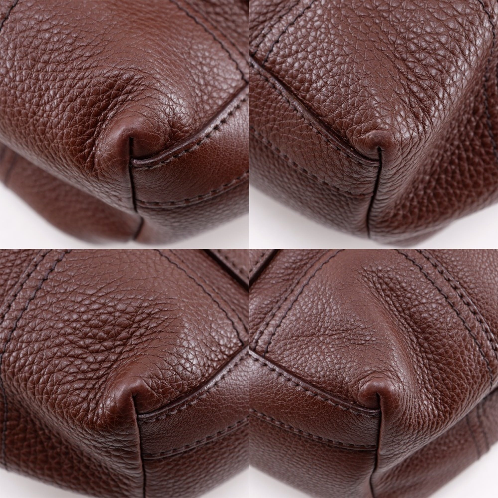 Prada Brown Leather Tote Bag (Pre-Owned)