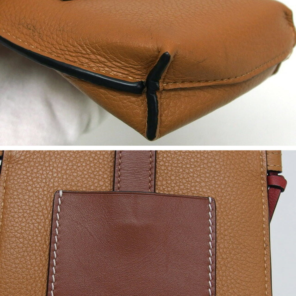 Loewe Brown Camel Leather Pochette Shoulder Bag (Pre-Owned)