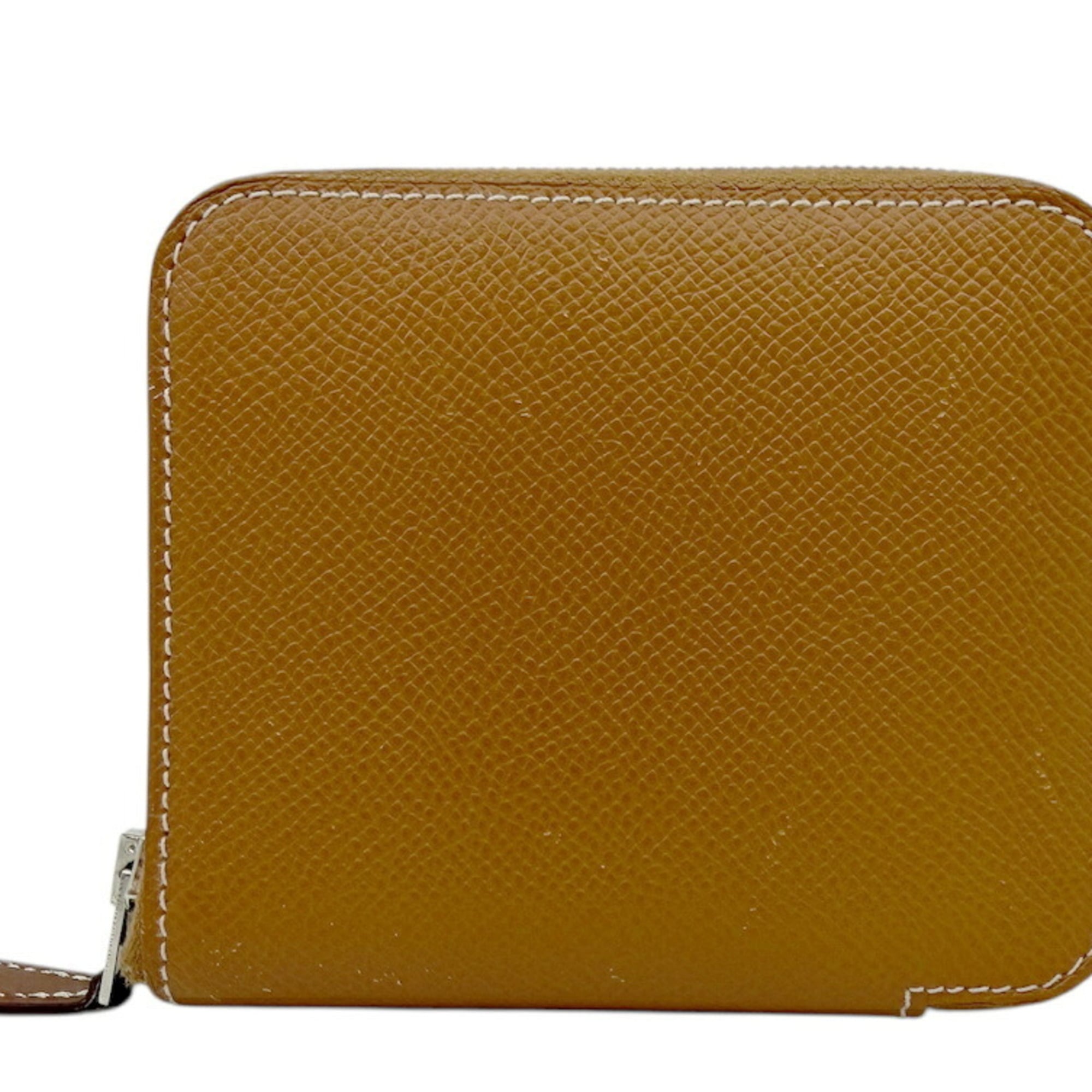 Hermes Gold Epsom Leather Coin Purse/Coin Case (Pre-Owned)