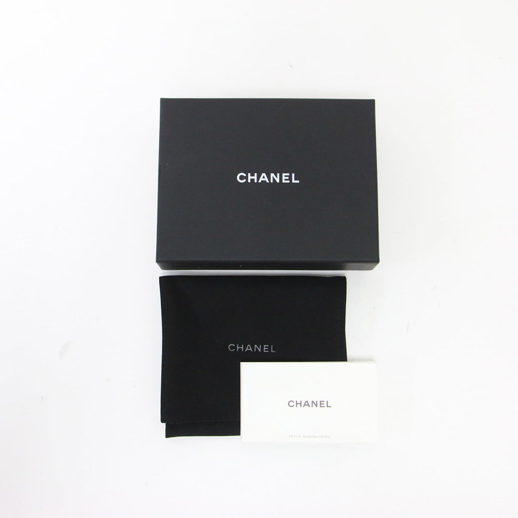 Chanel Black Leather Wallet (Bi-Fold) (Pre-Owned)