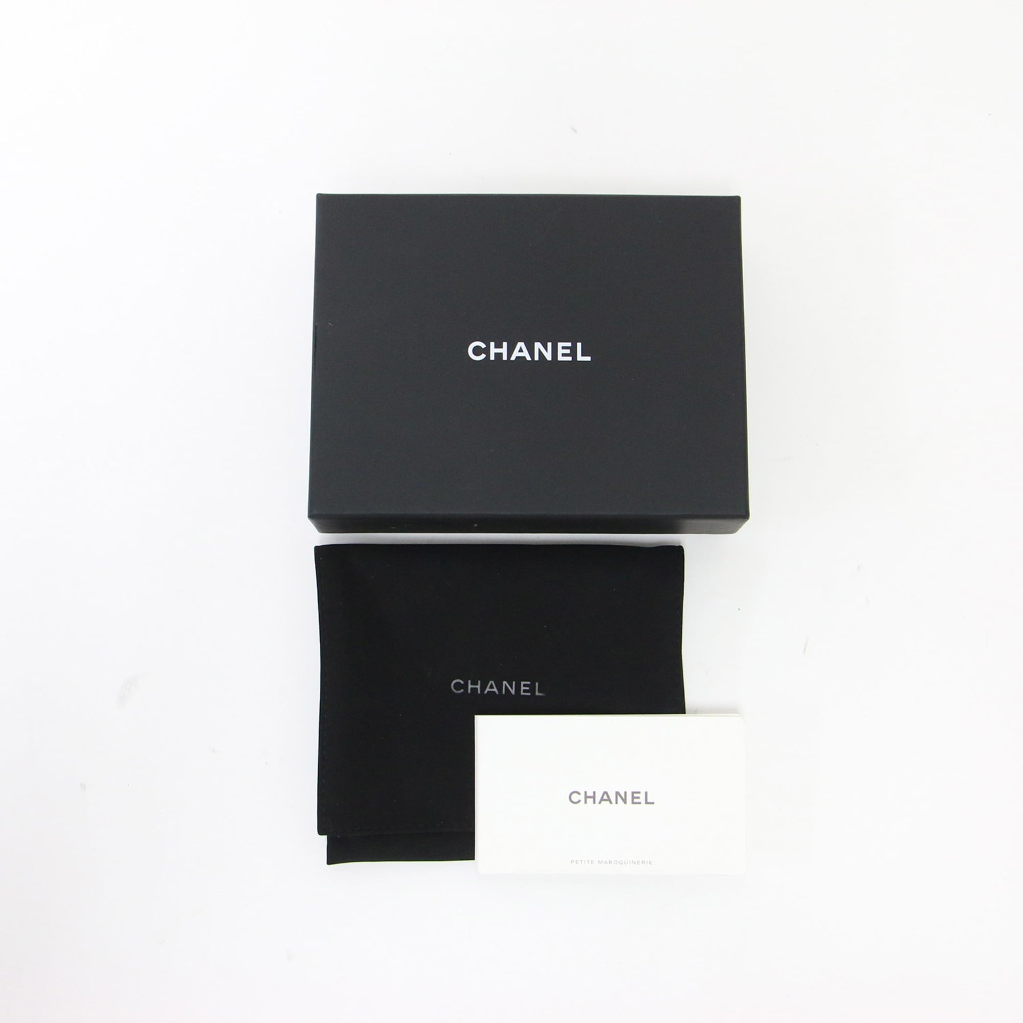 Chanel Black Leather Wallet (Bi-Fold) (Pre-Owned)