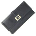 Gucci Black Leather Long Wallet (Bi-Fold) (Pre-Owned)