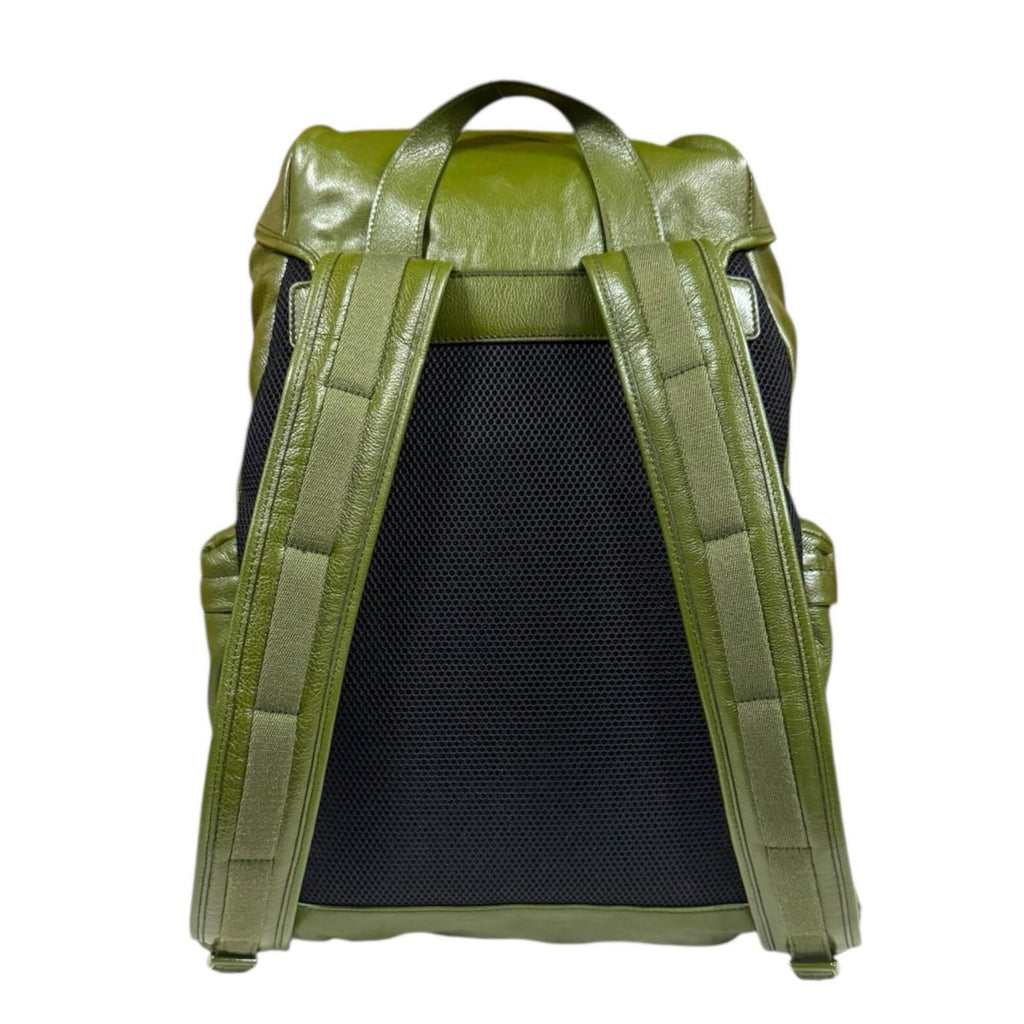 Gucci Green Leather Backpack (Pre-Owned)