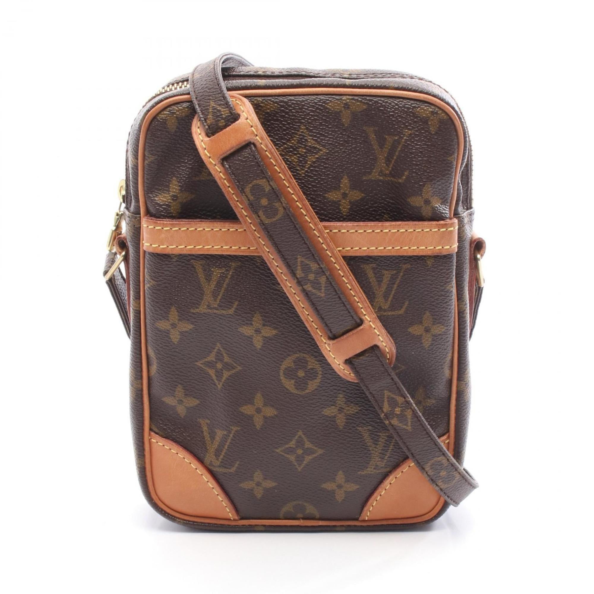 Louis Vuitton Brown Monogram Coated Canvas Leather Shoulder Bag (Pre-Owned)