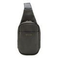 Bvlgari Black Gray Pvc Leather Shoulder Bag Sling Bag (Pre-Owned)