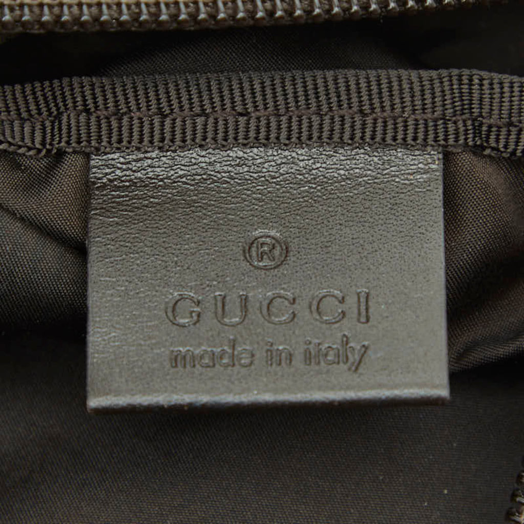 Gucci Brown Nylon Wash Bag (Pre-Owned)
