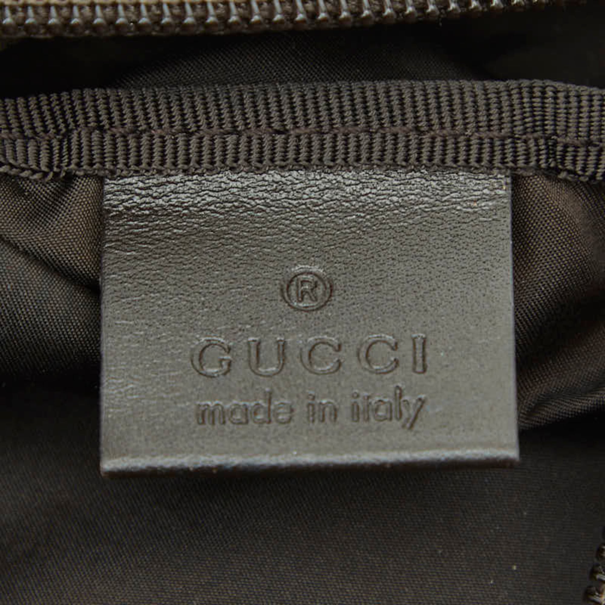 Gucci Brown Nylon Wash Bag (Pre-Owned)