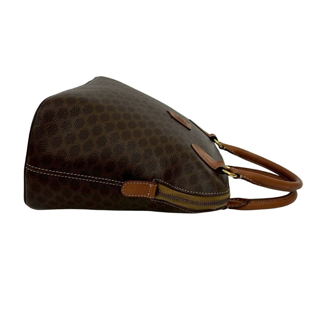 Celine Brown Leather Pvc Handbag Tote Bag (Pre-Owned)