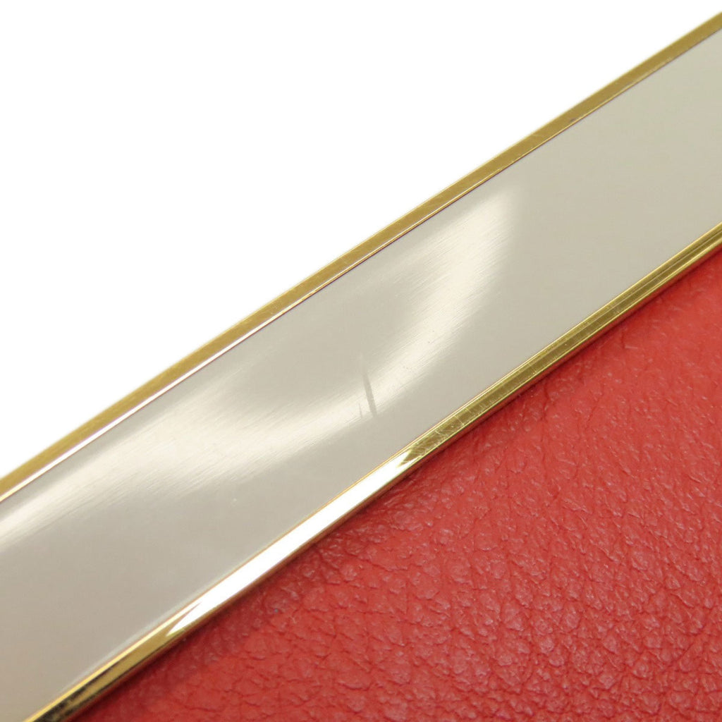 Fendi Red Color Leather Handbag (Pre-Owned)