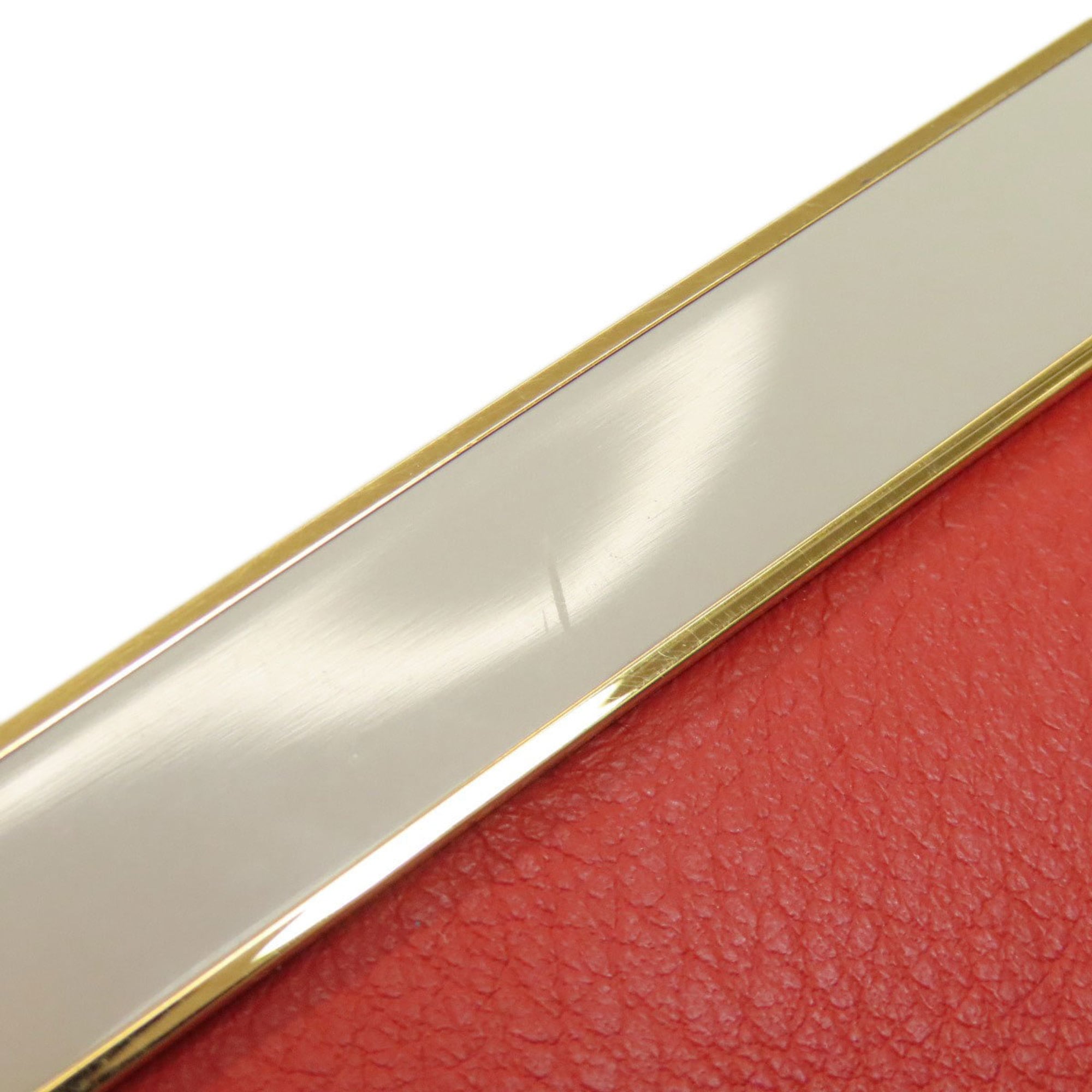 Fendi Red Color Leather Handbag (Pre-Owned)