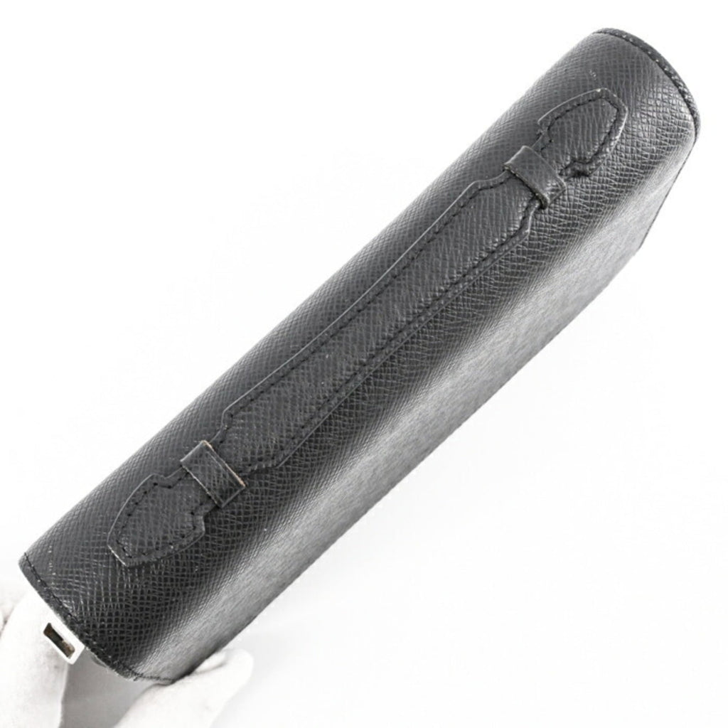 Louis Vuitton Black Monogram Eclipse Taiga Leather Long Wallet (Bi-Fold) (Pre-Owned)