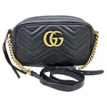 Gucci Black Leather Shoulder Bag (Pre-Owned)