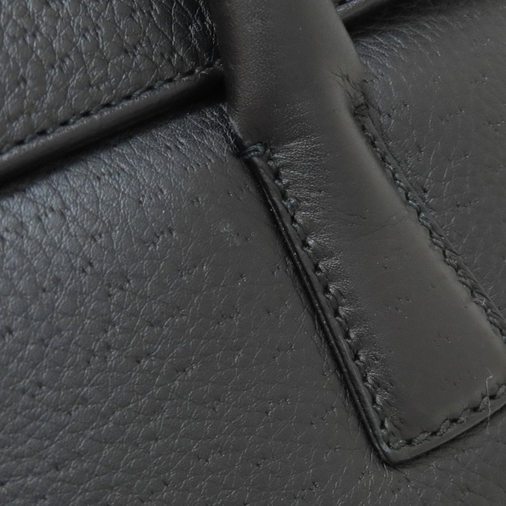 Salvatore Ferragamo Black Leather Handbag (Pre-Owned)