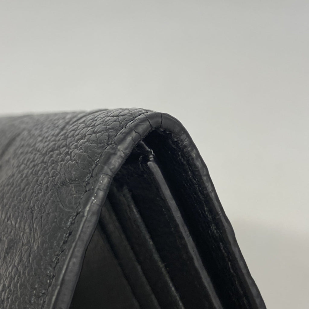 Louis Vuitton Noir Wallet (Tri-Fold) (Pre-Owned)