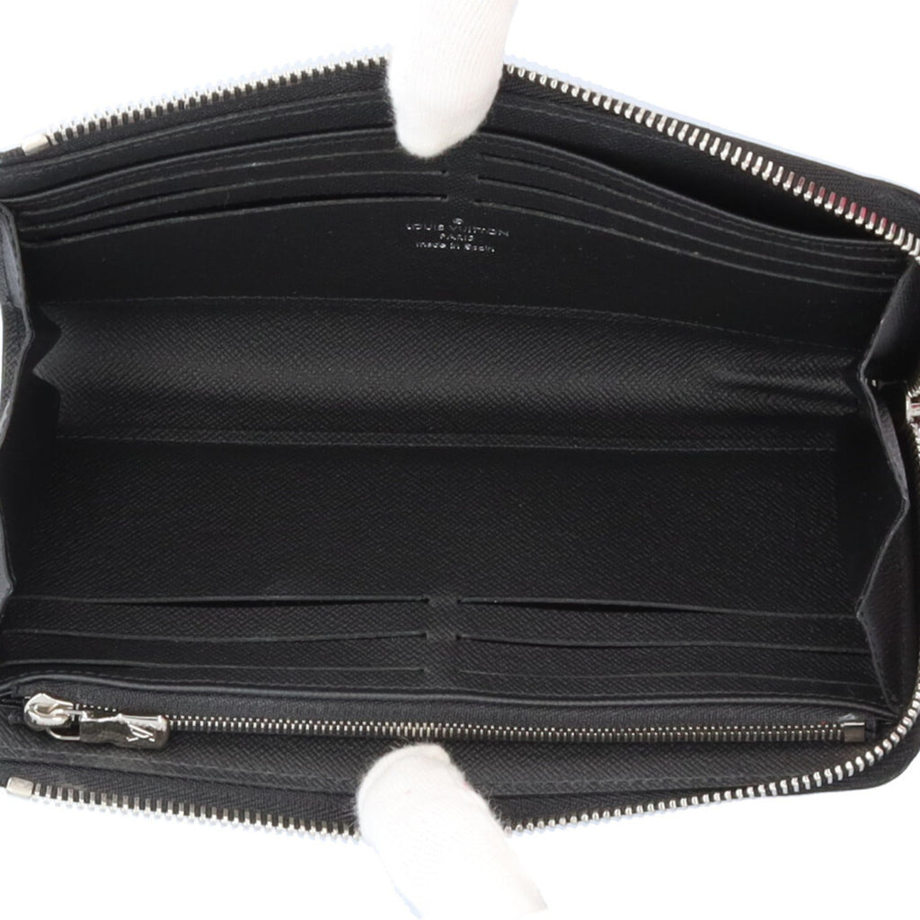 Louis Vuitton Black Gray Damier Graphite Long Wallet (Bi-Fold) (Pre-Owned)