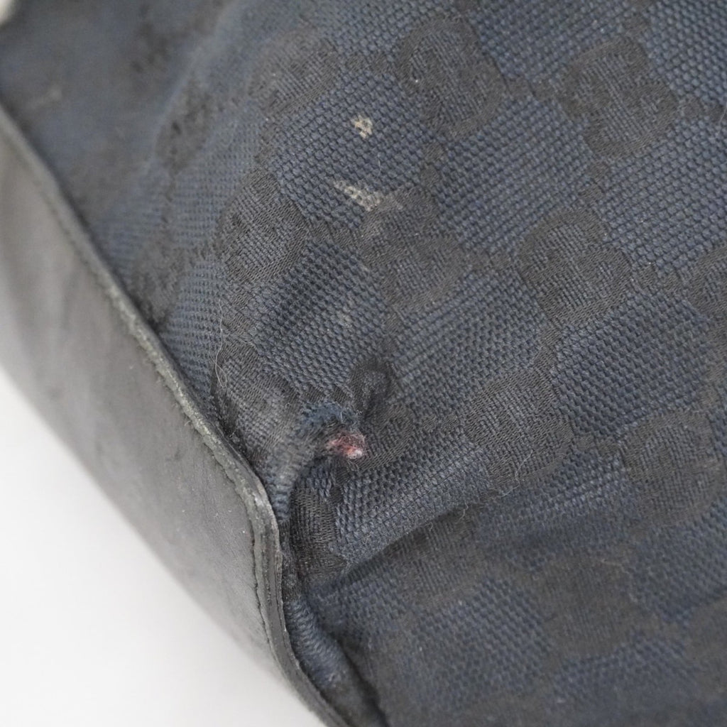 Gucci Black Canvas Tote Bag (Pre-Owned)
