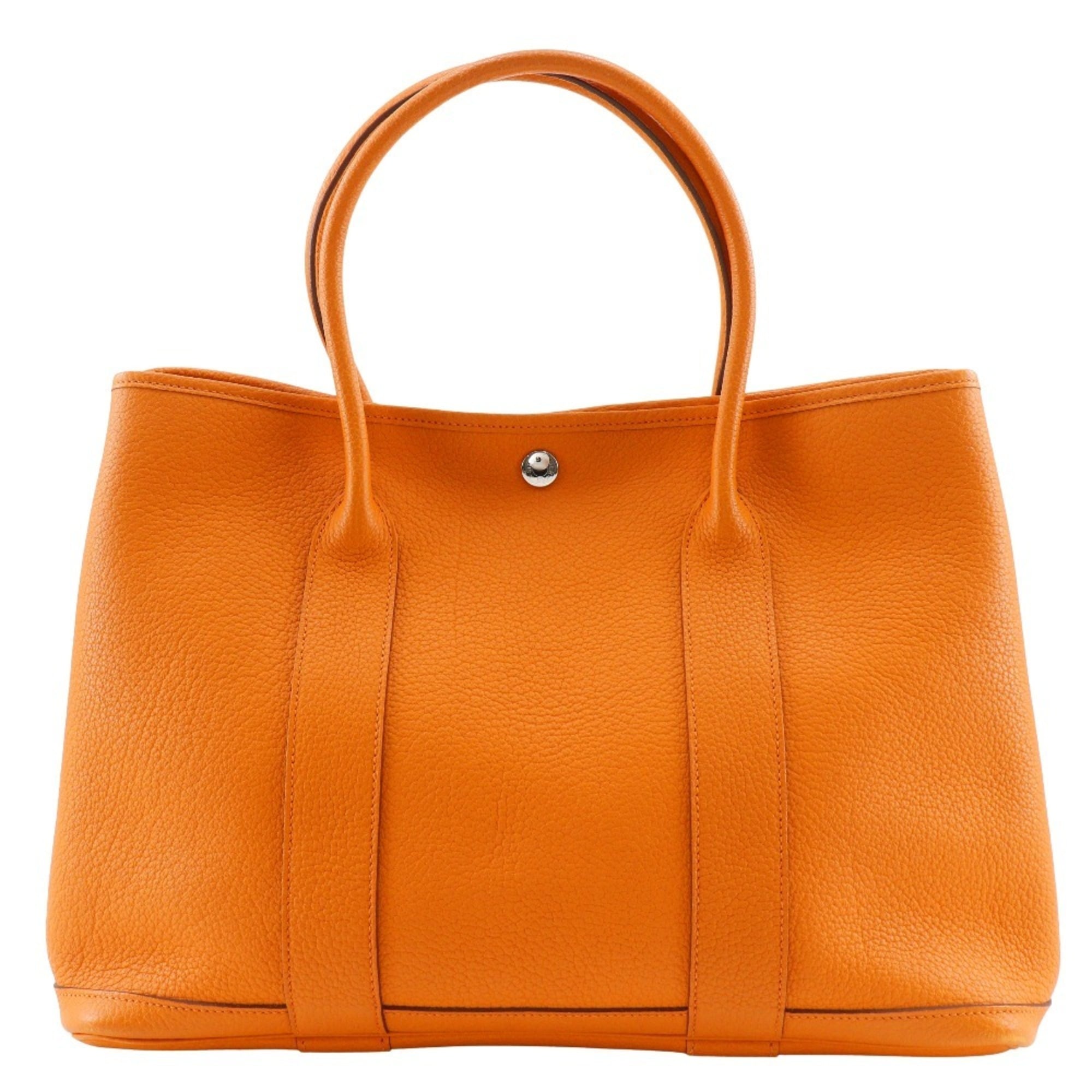 Hermes Garden Orange Negonda Leather Tote Bag (Pre-Owned)