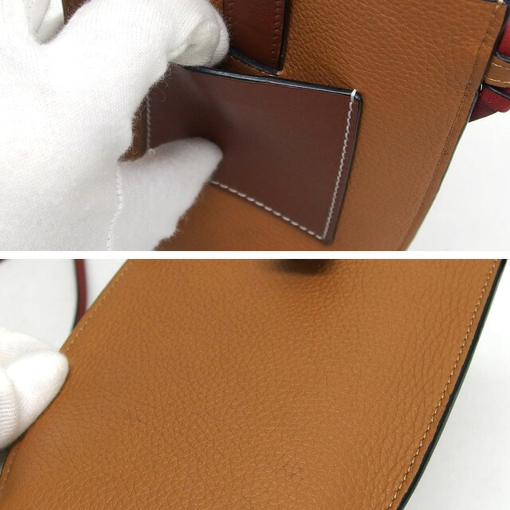 Loewe Brown Camel Leather Pochette Shoulder Bag (Pre-Owned)
