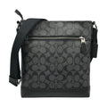 Coach Black Charcoal Gray Pvc Leather Shoulder Bag (Pre-Owned)