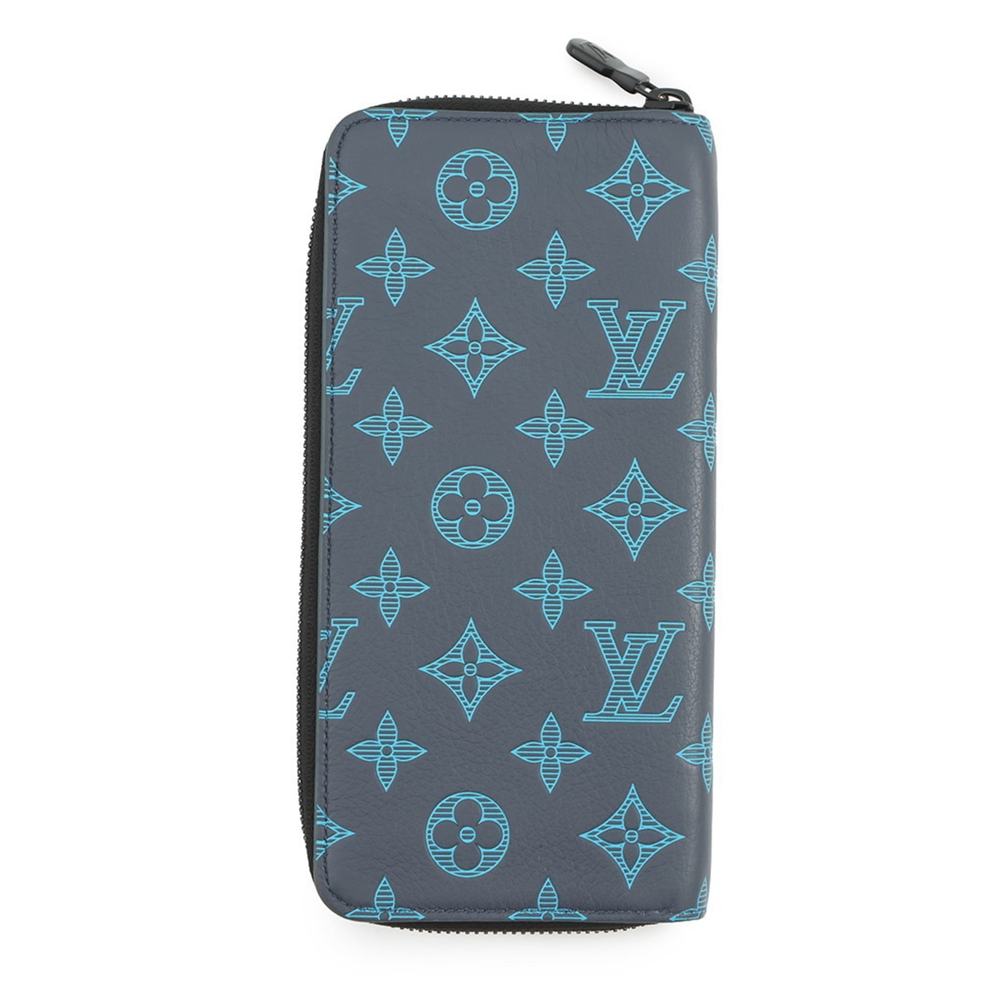 Louis Vuitton Monogram Shadow Navy Monogram Shadow Long Wallet (Bi-Fold) (Pre-Owned)