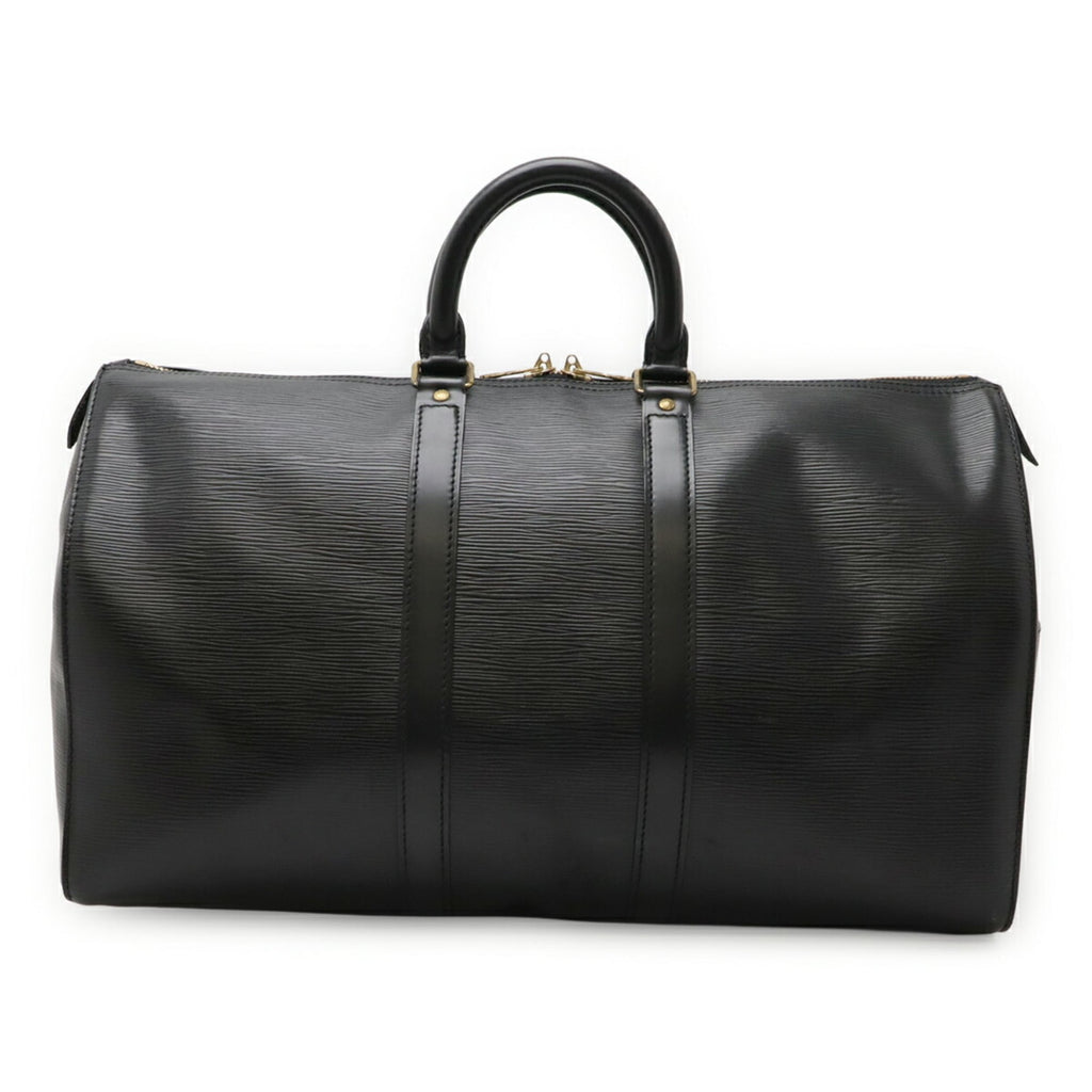 Louis Vuitton Epi Black Noir Epi Leather Boston Bag (Pre-Owned)